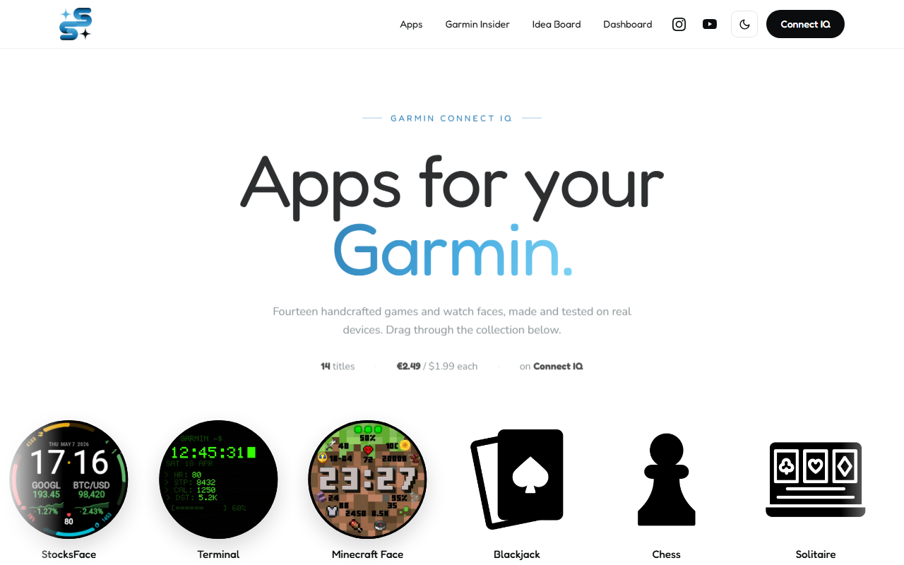 Garmin Apps & Watch Faces